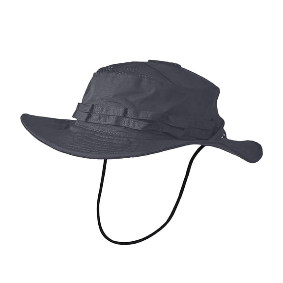 Wide Brim Outdoor Fisherman Hat with Chin Strap, Unisex UPF Sun Cap, Breathable Hiking and Casual Headwear