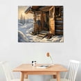 thumbnail image 2 of COMIO Watercolor Gingerbread House Canvas Art Poster And Wall Art Picture Print Modern Family Bedroom Decor Posters, 2 of 4