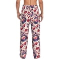 thumbnail image 6 of Cauagu record rock Skull lips Mens Pajama Pants Sleep & Lounge Pants,PJ Bottoms with Pockets-XX-Large, 6 of 7
