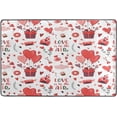 thumbnail image 4 of Dreamtimes Valentine's Day Heart Non-Slip Area Rug 36"x24", Romantic Love Letters Floor Carpet Comfort Floor Mats Decor for Indoor Front Porch,Living Room, Bedroom,Kitchen, 4 of 5