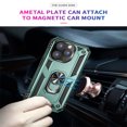 thumbnail image 6 of K-Lion For iPhone 14 Pro Max,Slim Magnetic Hybrid Shockproof Ring Holder Hard PC Case Cover,Darkgreen, 6 of 6