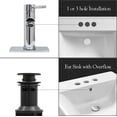 thumbnail image 6 of Bathroom Faucet w/ Deck Plate, 1 handle, 1 or 3 hole Stainless Chrome, 6 of 9