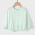 thumbnail image 6 of PureCasa Girls' Cardigan Sweater Cute Buttons Cotton Solid Color Embroidery Long Sleeve Crewneck Uniform Sweater for 18M-14Y Girls, 6 of 10