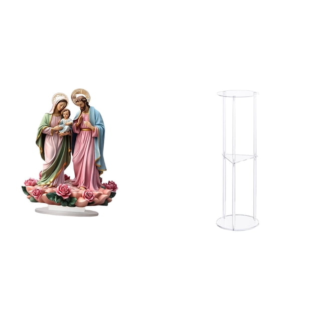 Letrero de mesa acrílico para decoración de escritorio, adorno de esquina para vacaciones, mesa auxiliar redonda transparente para sala de estar, adec