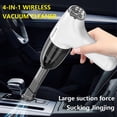 thumbnail image 4 of Binmer Car Mounted Vacuum Cleaner, Wireless Charging Model, Handheld Household Four In One Small Large Suction Collector, Desktop Cleaner, 4 of 9