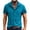 2# Cyan, variant on Mens Linen Shirt Short Sleeve Lightweight Wrinkle Free Casual Untucked Button Down Shirts Beach Breathable Tops Summer Light Blue M