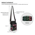 thumbnail image 6 of HELLHERO Dragonfly Pattern Crossbody Small Bags for Adult Polyester Cross Body Purse with with Zipper Closed, 6 of 7