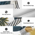 thumbnail image 6 of Boho Middle Century Outdoor Rug for Patio/Deck/Porch, Non-Slip Large Area Rug 3 x 5 Ft, Navy Blue Yellow Abstract Sun Modern Indoor Outdoor Rugs Washable Area Rugs, Camping Rug Carpet Runner, 6 of 8