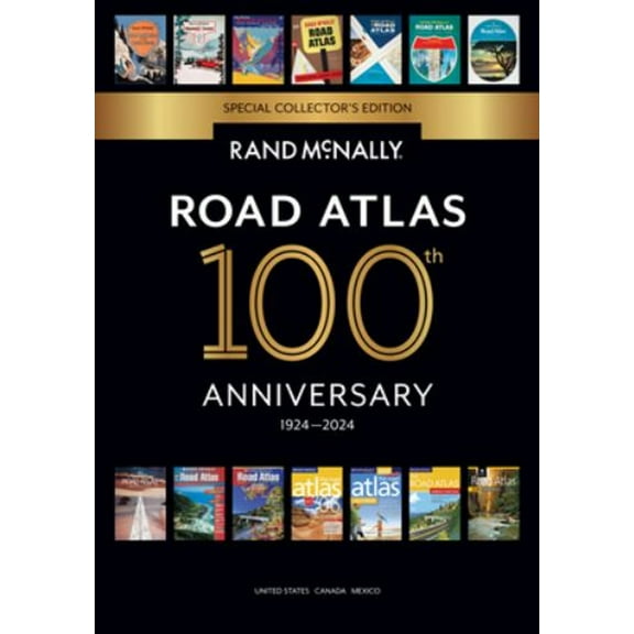 Pre-Owned Rand Mcnally 2024 Road Atlas - 100th Anniversary Collector's Edition (Paperback) 9780528027185