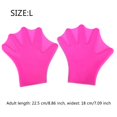 thumbnail image 2 of Guantes De Natación De Silicona Para Entrenamiento De Natación Acuática, Guantes De Buceo Para Adultos/Niños 1 Par Yuarrent OD016736-01, 2 of 6