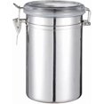 thumbnail image 1 of Airtight Stainless Steel Jar with Clear Acrylic Lid for Tea, Coffee, Sugar, and Food Storage, 1 of 4