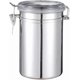 thumbnail image 1 of Airtight Stainless Steel Jar with Clear Acrylic Lid for Tea, Coffee, Sugar, and Food Storage, 1 of 4