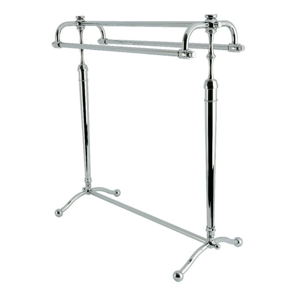 Kingston Brass SCC2261 Warwick 28-Inch Freestanding Pedestal 3-Tier Towel Rack in Polished Chrome
