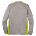 thumbnail image 6 of Yellow Rooster Men's Long Sleeve Heather Colorblock Contender T-Shirt Vintage H./Lime Shock L, 6 of 6