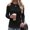 Black, variant on Womens Off Shoulder Long Sleeve Top Loose Fit Tunic Blouse Soft Breathable Casual Daily Pullover Navy L