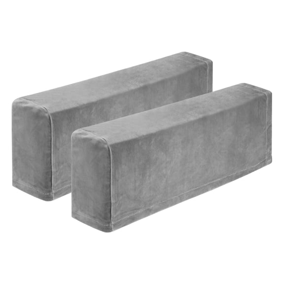 2Pack Stretch Armrest Covers, Polyester Soft Armchair Slipcovers, Grey