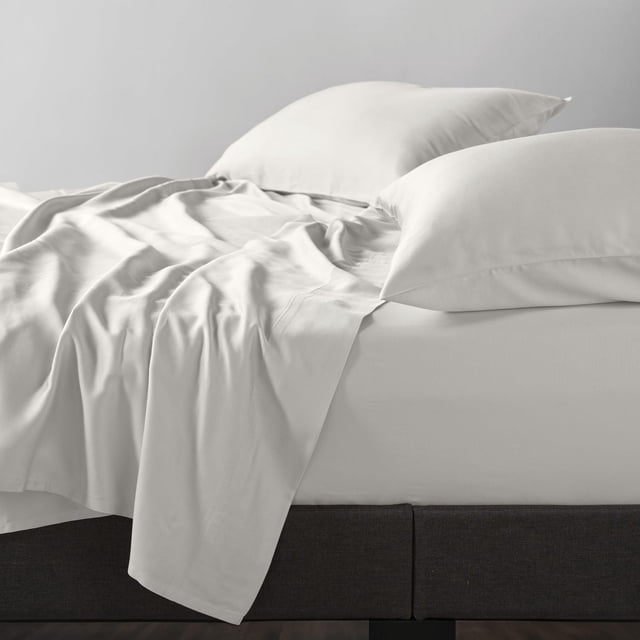 Allswell 300 Thread Count Soft & Silky 4-Piece Viscose from Bamboo Sateen Sheet Set