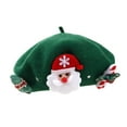 thumbnail image 2 of Milageto Christmas Hat French for Holiday Traveling Cosplay Hat Green, 2 of 8