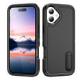 thumbnail image 1 of for iPhone 17 Case, iPhone 17 Phone Case with Built in Kickstand, Shockproof/Dustproof/Drop Proof Heavy Duty Military-Grade Rugged Protective Cover for iPhone 17,Black,For iPhone 17, 1 of 8