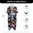 thumbnail image 6 of HELLHERO Cartoon Flowers Bikini Coverups Polyester Long Free Size Long Kimono Swimsuit Cover Up for Women, 6 of 6