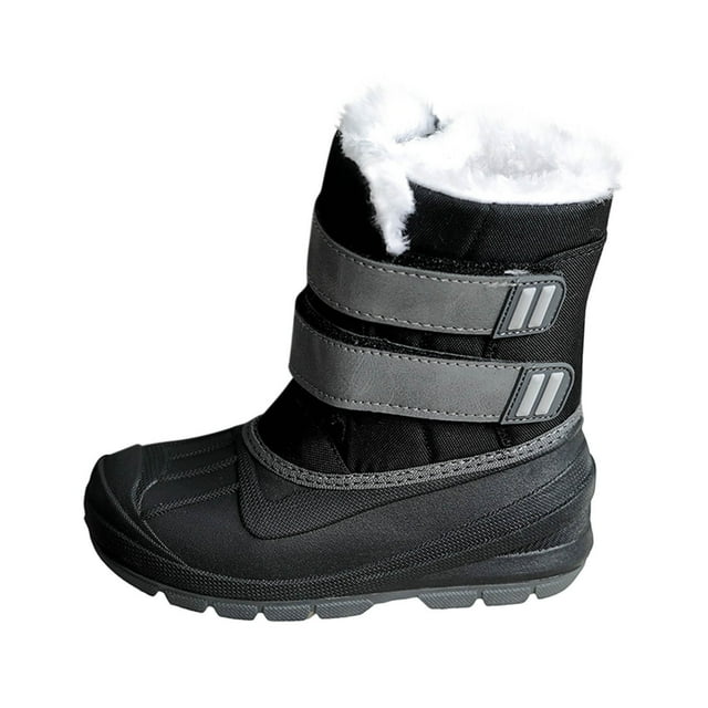 Économies d'Automne/hiver! Bottes d'Hiver pour Fille SROBPTY, Bottes de Neige d'Hiver pour Hommes et Femmes avec Semelle Intercalaire Plate, Bout Rond, Isolation Épaissie, Imperméables pour la Pluie et la Neige