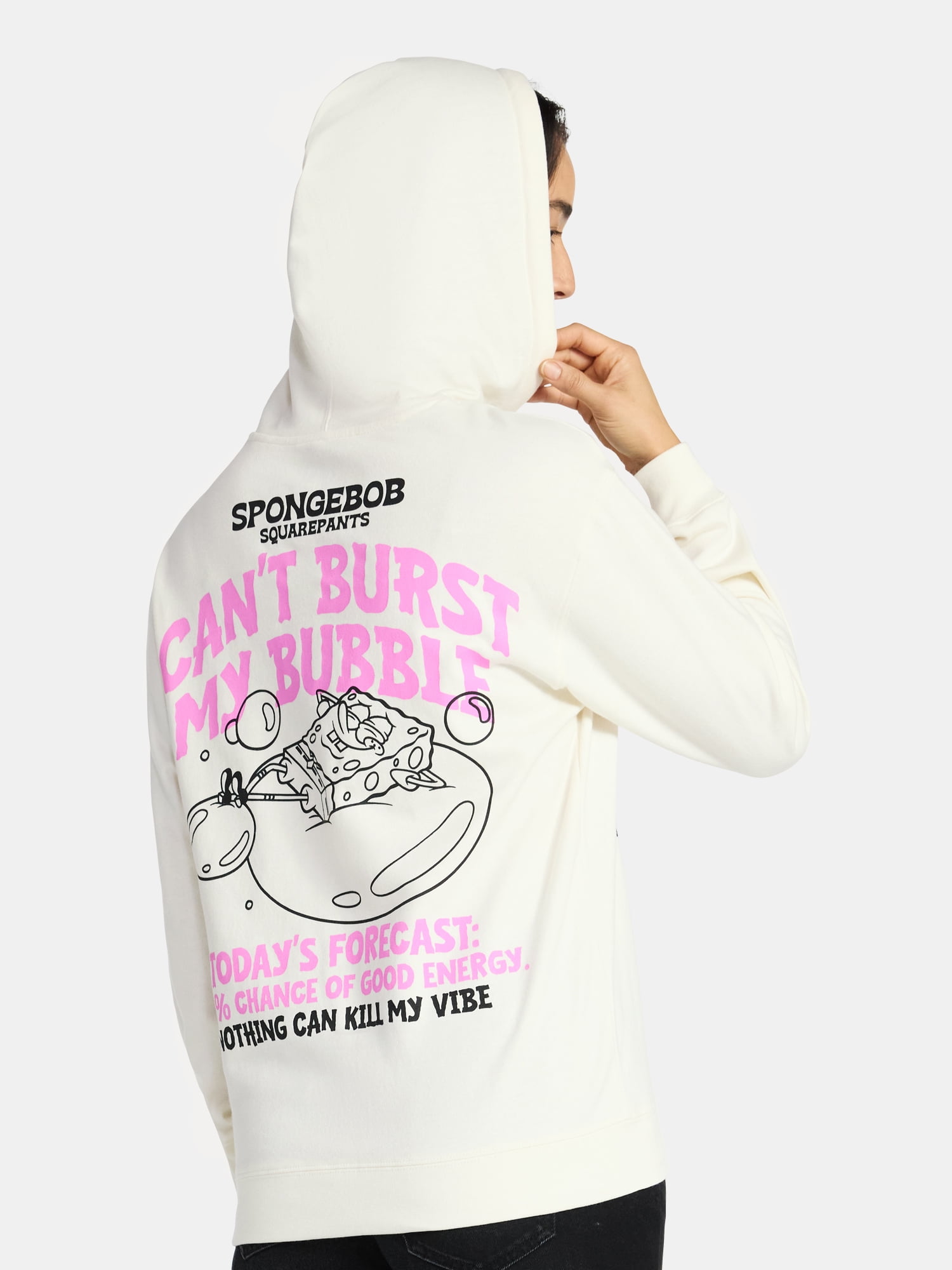 SpongeBob SquarePants Women's Hoodie with Long Sleeves, Sizes XXS-XXL