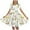 White C, variant on Girls Short Sleeve Dress Crew Neck Easter Bunny Egg Print A-Line Summer Dresses for Teens White Size 13-14 Years