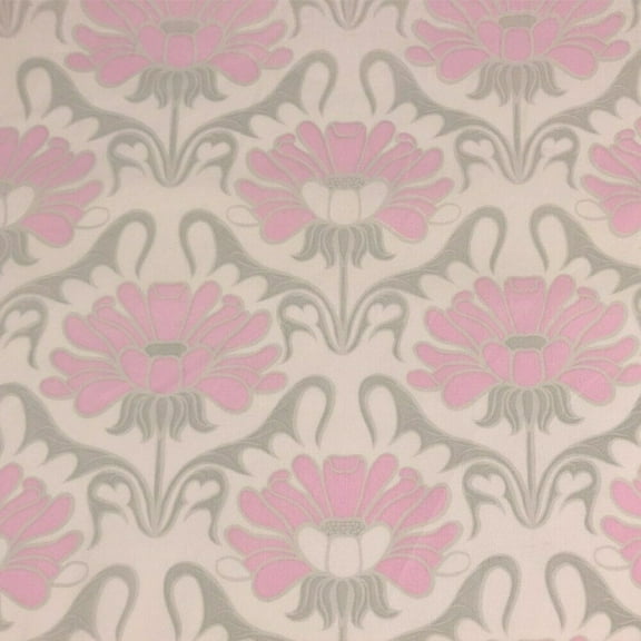 Concord House Nursery  Grace Floral Pink White 100% Cotton By The Yard