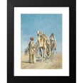 thumbnail image 2 of John Frederick Lewis 14x18 Black Modern Framed Museum Art Print Titled - Halt in the Desert, 2 of 5