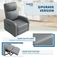 thumbnail image 6 of Recliner Chair for Adults, PU Leather Lazy Recliner Ergonomic Adjustable Single Sofa Enhanced with Side Pocket, Tall Back, Wide Arms & Padded Seat, 6 of 6