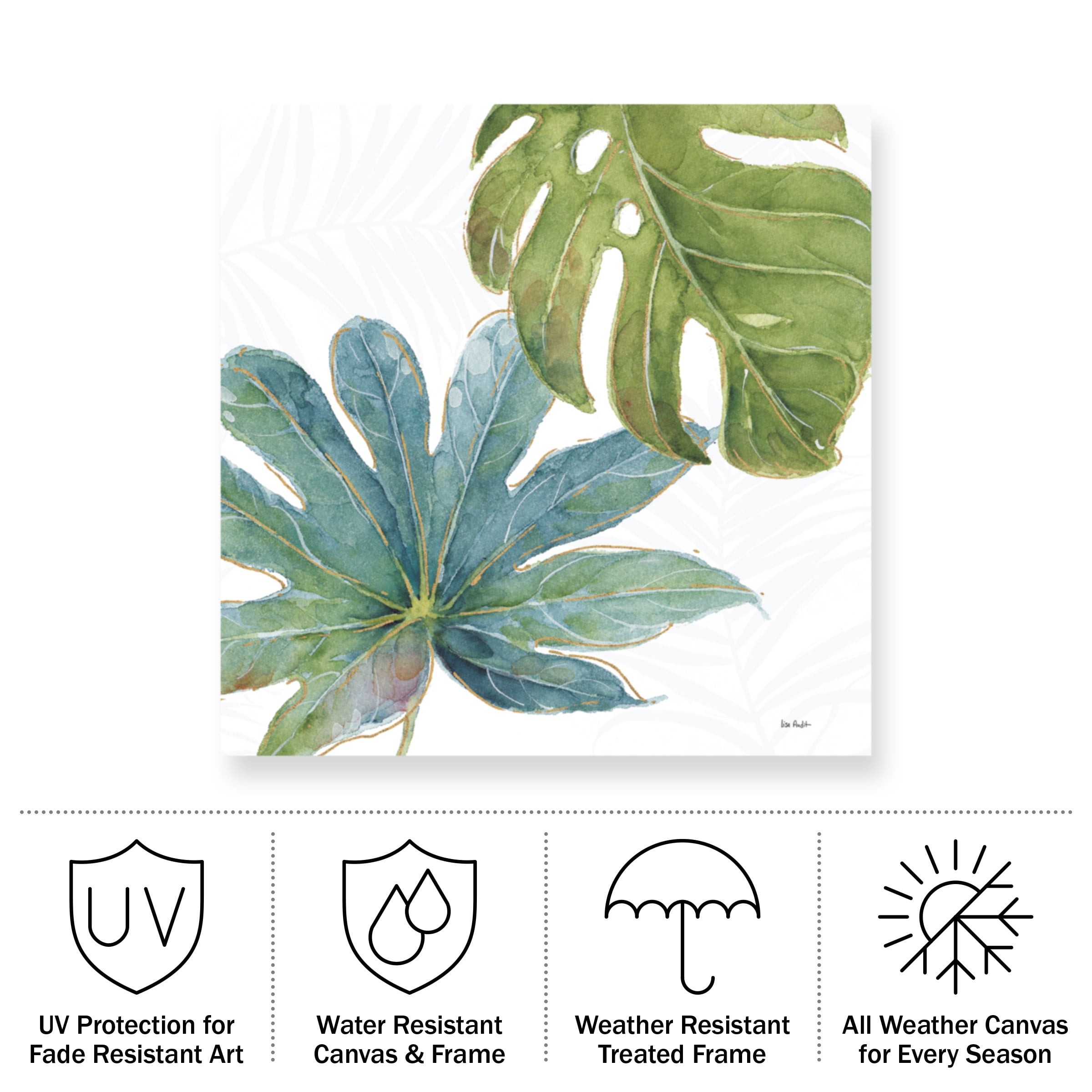 Lisa Audit 'Tropical Blush VII' Outdoor All-Weather Wall Decor
