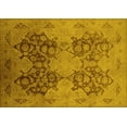 thumbnail image 1 of Ahgly Company Machine Washable Indoor Rectangle Oriental Yellow Industrial Area Rugs, 2' x 3', 1 of 4