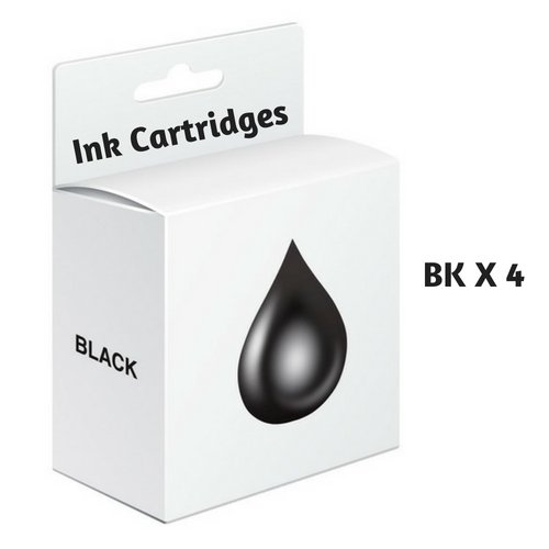 Epson 4 Pack Black T252XL Compatible Ink cartridge Combo High Yield (Epson 252, T252) -Free Shipping Over $50
