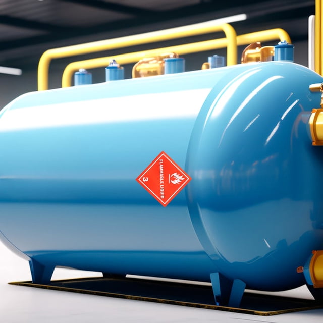 AURARMLET 20Ud Calcomanías Rojas De Advertencia Para Líquidos Inflamables En Industrial