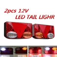 thumbnail image 3 of 2pcs 12v Led Tail Light, Rear Brake Signal Light, Suitable For Car Truck Truck Trailer, 3 of 5