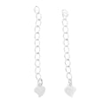 thumbnail image 2 of 2 Uds Cadenas Extensoras De Plata De Ley 925 Amor Corazón Conectar Cadena Plata Sunnimix Pulseras de cadena de extensión, 2 of 8