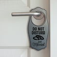 thumbnail image 5 of Do Not Disturb Just Married Door Hanger | House or Business Door Sign - White Red, 4" x 8", 5 of 8