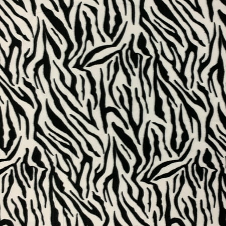 Sewing Bee Fashion With Fabric Shason Textile (2 Yards cut) POLAR FLEECE FABRIC 100% POLYESTER ANTI-PILL, New Fashion Zebra Print, Available in Multiple Colors ()