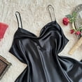 thumbnail image 5 of SYMOID Sexy Pajamas for Women Set Solid Pajama Sets Cami Pants Black Size 3XL, 5 of 5