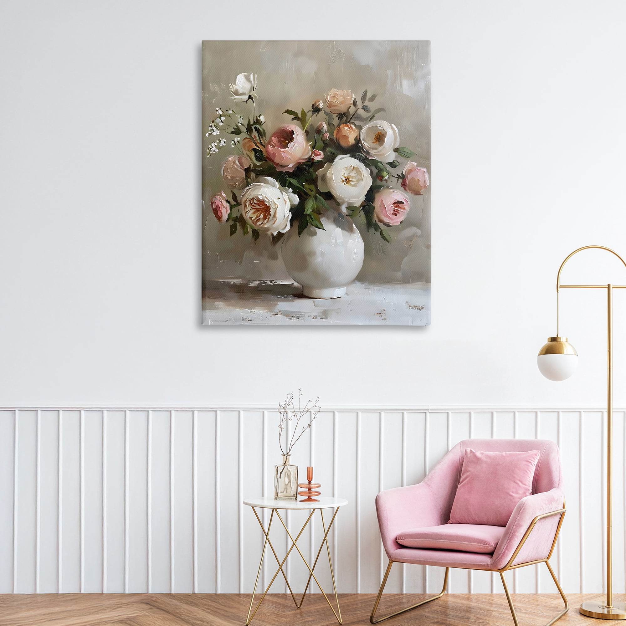 Stupell Industries Peony Blooms Bouquet Vase Canvas Wall Art, design by Creative Studio