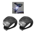 thumbnail image 1 of Paquete de 2 luces traseras portátiles de silicona para , equipo de seguridad para traseros Negro shamjiam Luz trasera de bicicleta, 1 of 9