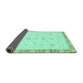 thumbnail image 2 of Ahgly Company Indoor Square Oriental Turquoise Blue Traditional Area Rugs, 4' Square, 2 of 4