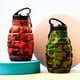 thumbnail image 3 of Nueva botella de agua plegable con forma de granada, botella de agua para montar de silicona de calidad alimentaria con mosquetón, juego de agua potable, camuflaje verde militar, 5, 3 of 5