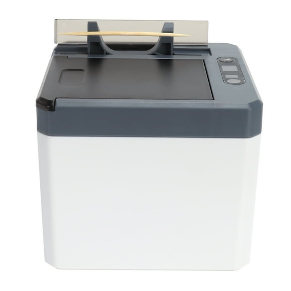 CAJA DE PALILLO DE DIENTES, Portavasos de Palillo de Dientes A Gran Capacidad Infrarroja Inducción A Prueba de Fugas Con Cable USB para Familia Para Restaurante Para Café