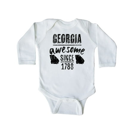 

Inktastic Georgia Awesome Since 1788 Gift Baby Boy or Baby Girl Long Sleeve Bodysuit
