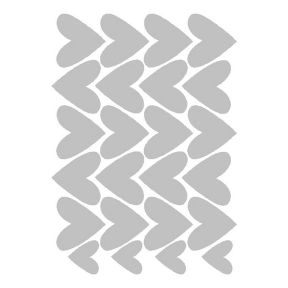 Zmeidao 24PCS Heart Home Decor Wall Sticker Decal Bedroom Vinyl Art Mural