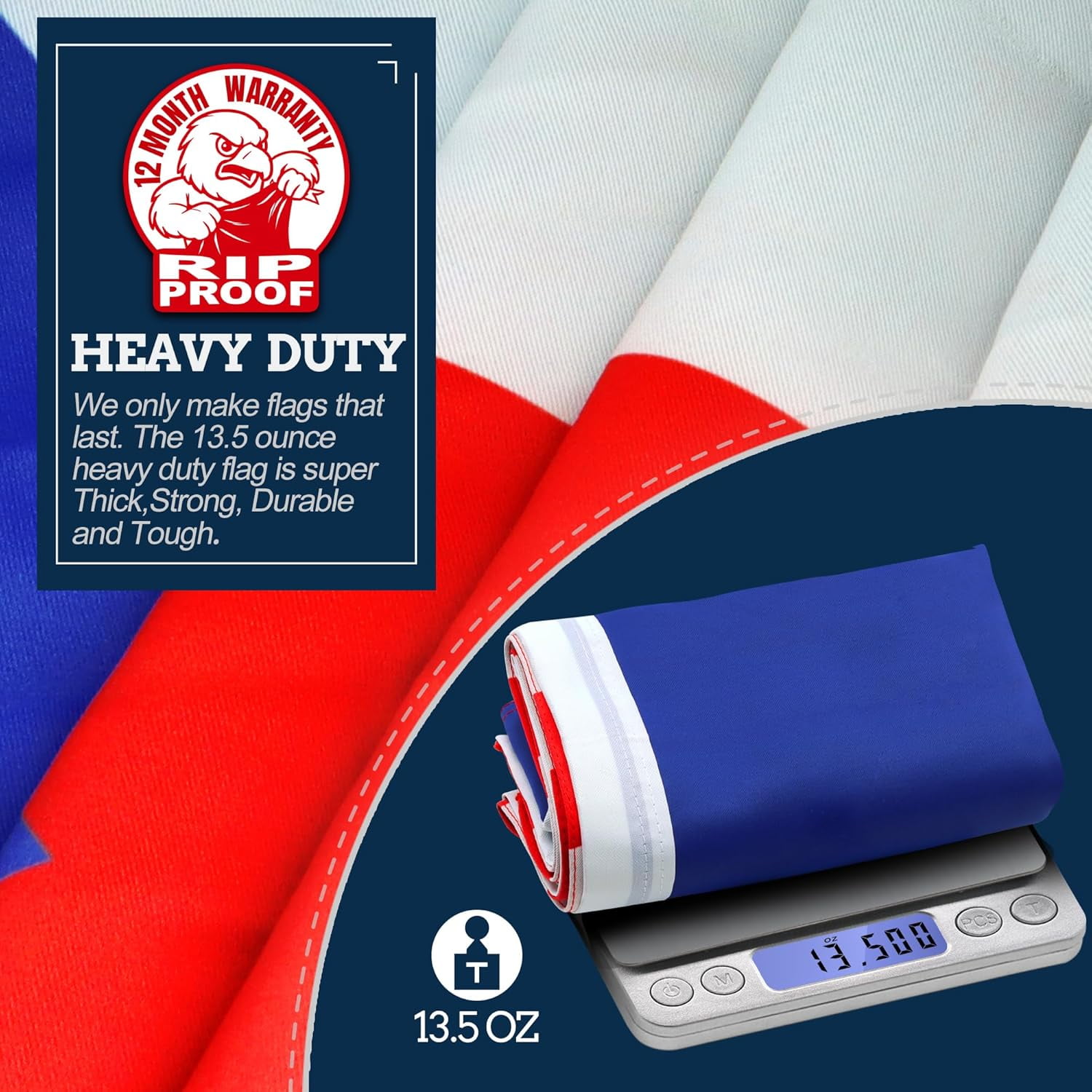 Anley Rip-Proof Technology Double Sided 3-Ply Puerto Rico Flag 3x5 Foot - Puerto Rican National Flags