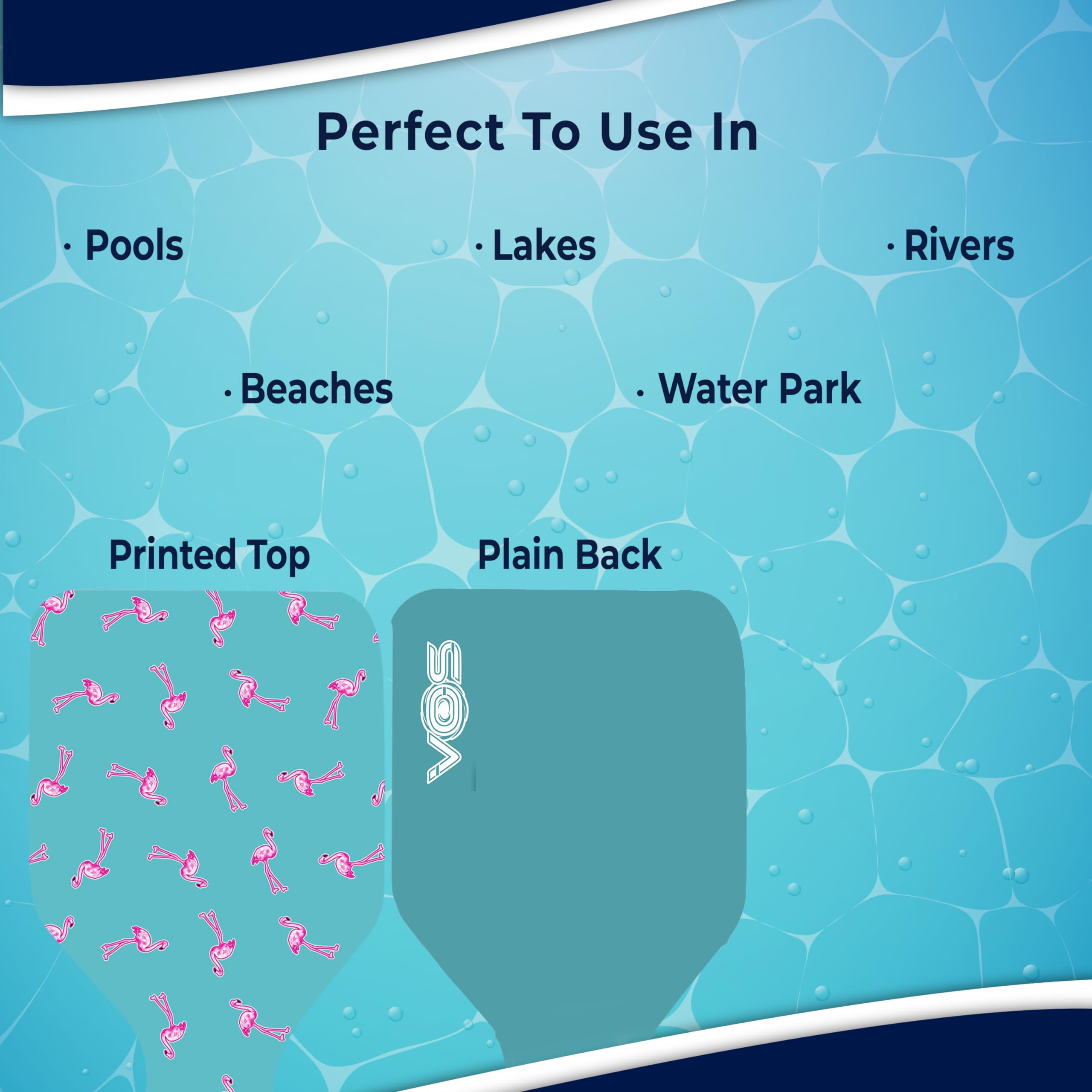VOS Phoenix Graphic Printed Saddle Effusion Water Floats for Adults and Kids - 2 Pc Pack|UV Resistant & Ultra Buoyant, Comfortable Floating Seats for Pool, Beaches, Lakes, Water Parks (Pinkie Pie)