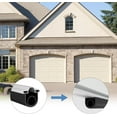 thumbnail image 3 of 16.5 Feet Convex Shape Garage Door Seal Kits, Pre-drilled Heavy-Duty Weatherproofing Garage Door Rubber Seals Bottom Pakage with Aluminum Track Retainer Base Kits, 3 of 3