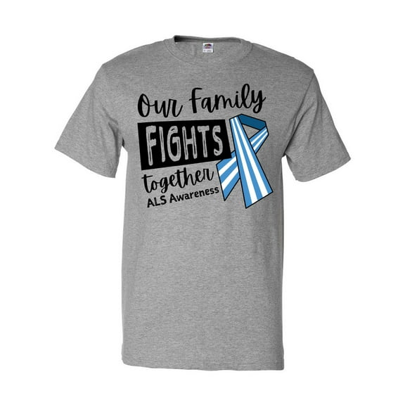 Inktastic Our Family Fights Together ALS Awareness T-Shirt